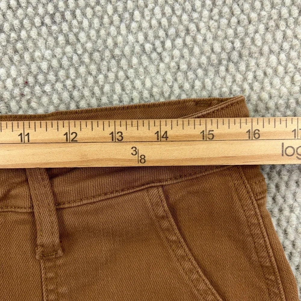 Judy Blue Jeans Women 11 30 Slim Fit Carpenter Brown Denim Straight Work Wear B5